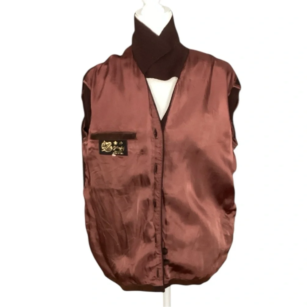 Golden Leaf Vintage Dark Brown Lightweight Jacket